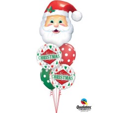 Bouquet 476 Jolly Old Saint Nick Qualatex #20566 43496-2 33231-2